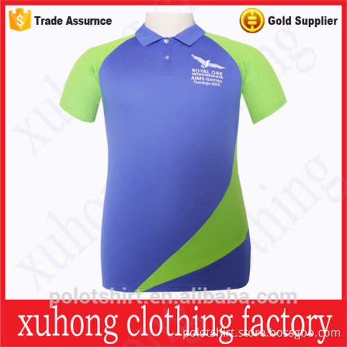 Fashion design mens embroidery two-tone polo shirts